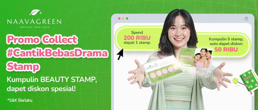 Promo Collect Beauty Stamp Naavagreen: Cantik Bebas Drama, Diskon Makin Seru