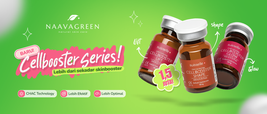 Cell Booster Naavagreen Solusi Skinbooster untuk Kulit Lebih Glowing, Tegas, dan Kencang